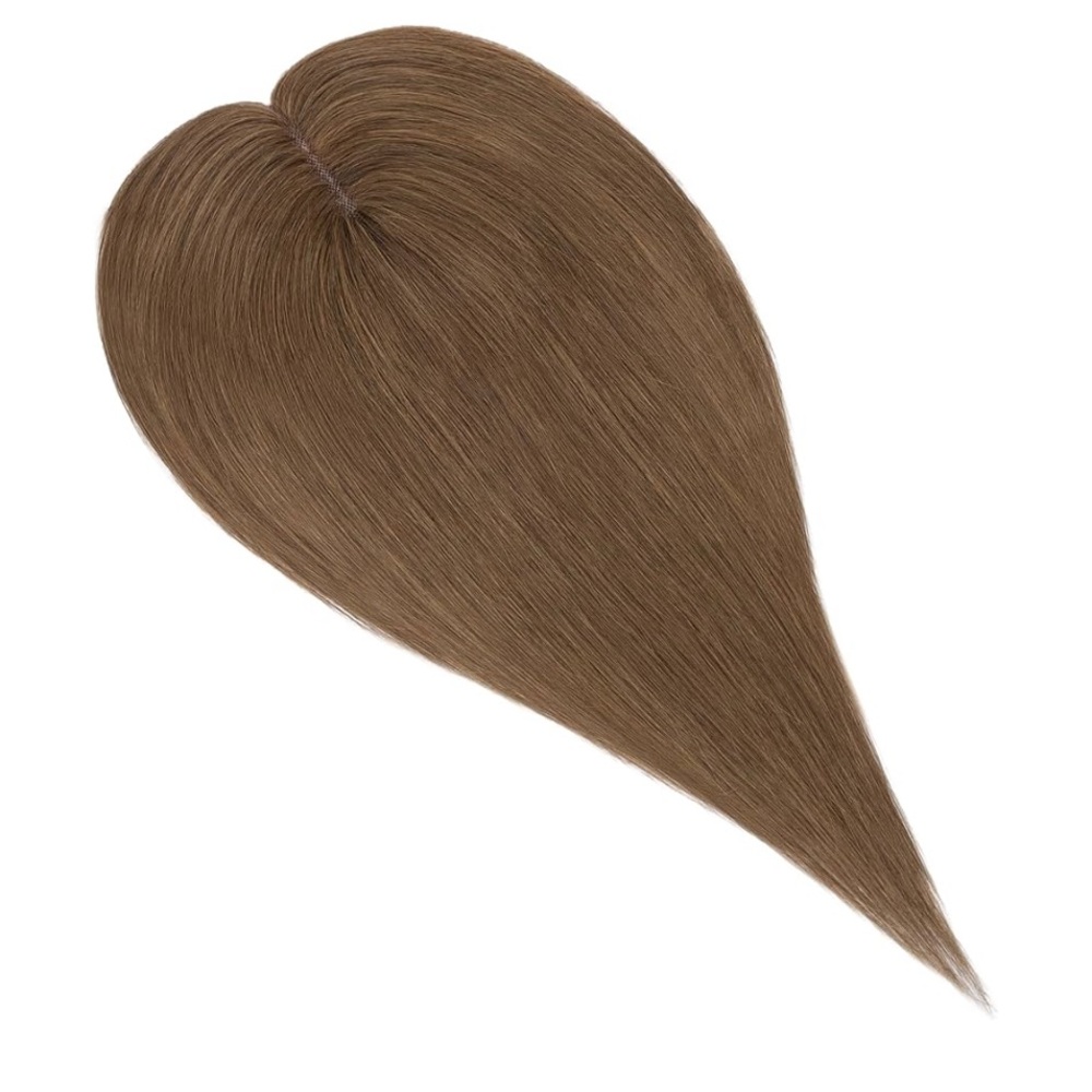 Hair Toppers for Thin Hair,100% Real Human Hair 2.25"*6" Lace Silk Base 9 inch